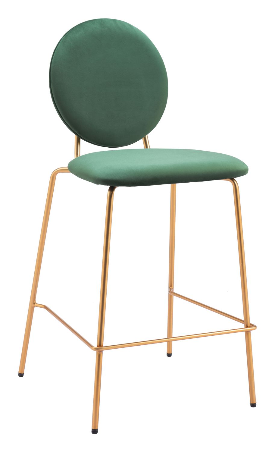 Odessa - Counter Stool (Set of 2) - Green & Gold