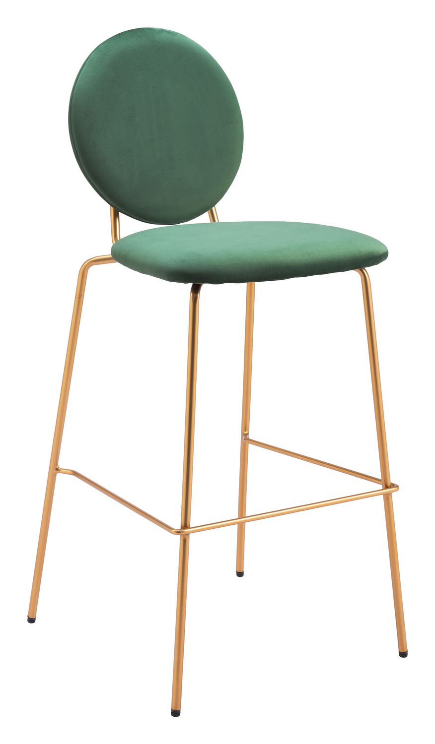 Odessa - Barstool (Set of 2) - Green & Gold