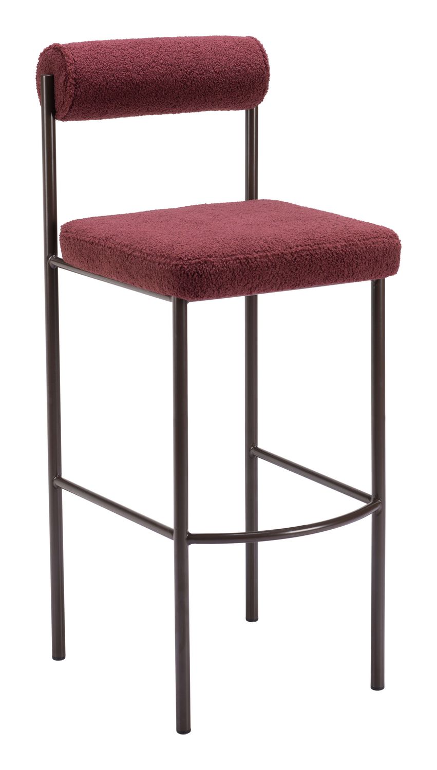 Livorno - Barstool (Set of 2) - Red & Bronze
