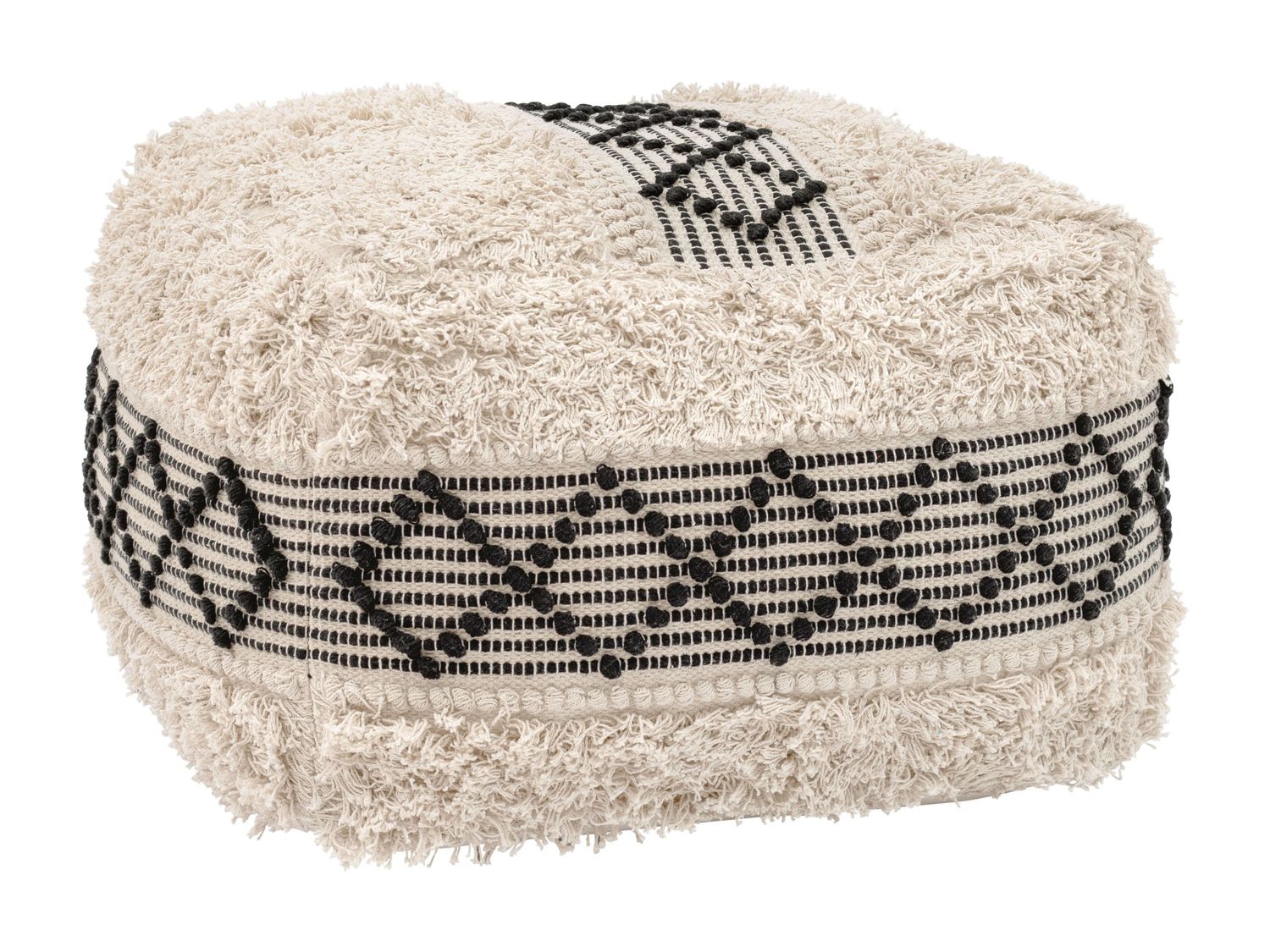 Pisco - Ottoman - Beige & Black