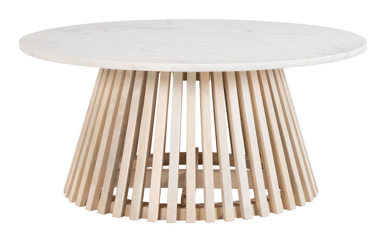 Mazara - Coffee Table - White & Natural