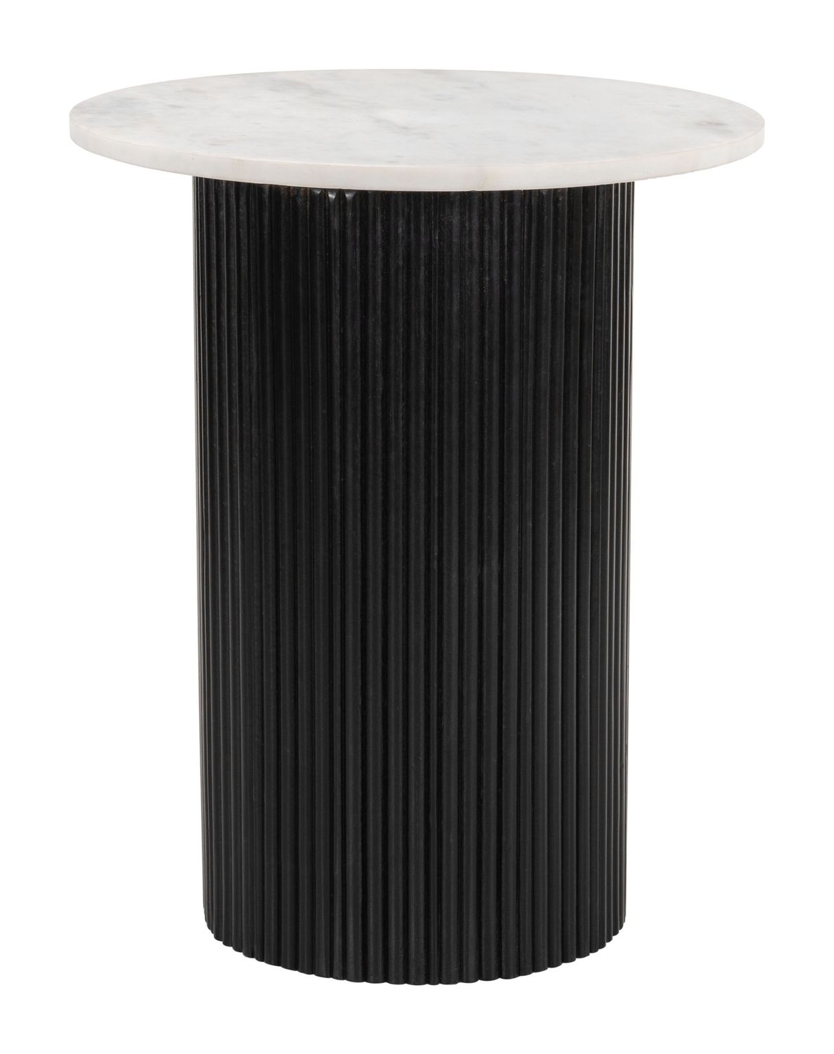 Izola - Side Table - White & Black
