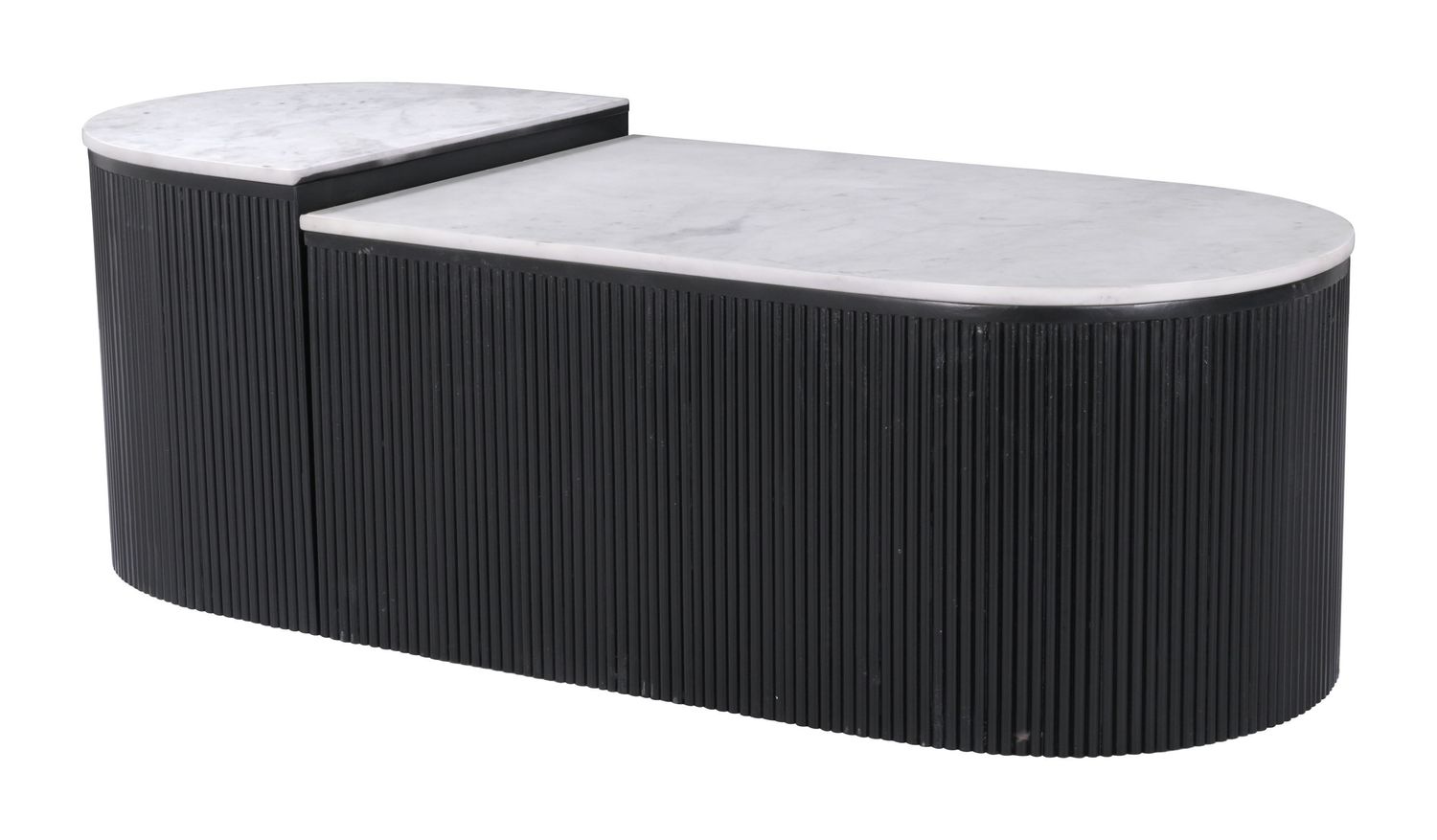 Ormara - Coffee Table Set - White & Black