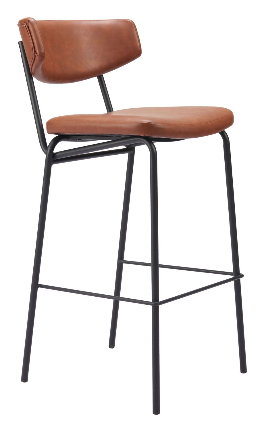 Charon - Barstool (Set of 2) Vintage - Brown