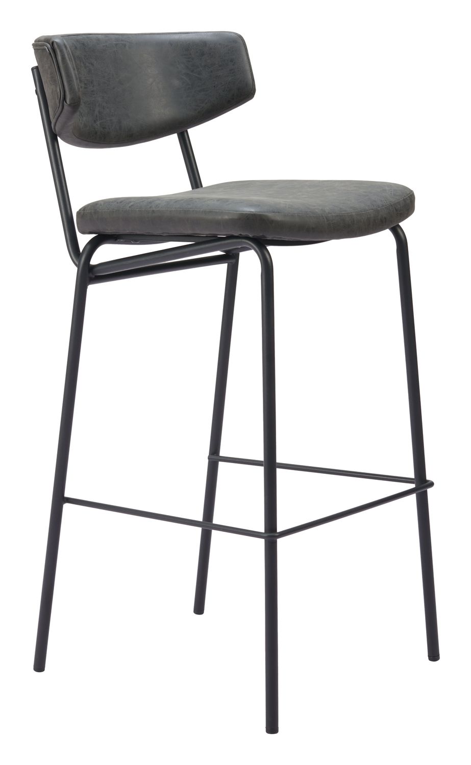 Charon - Barstool (Set of 2) - Vintage Black