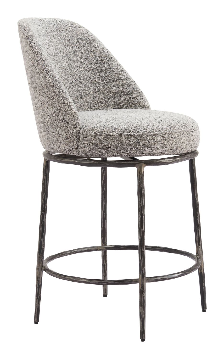Nordhavn - Swivel Counter Stool - Gray