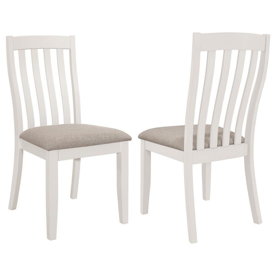 Nogales - Side Chair (Set of 2) - Off White / Light Brown