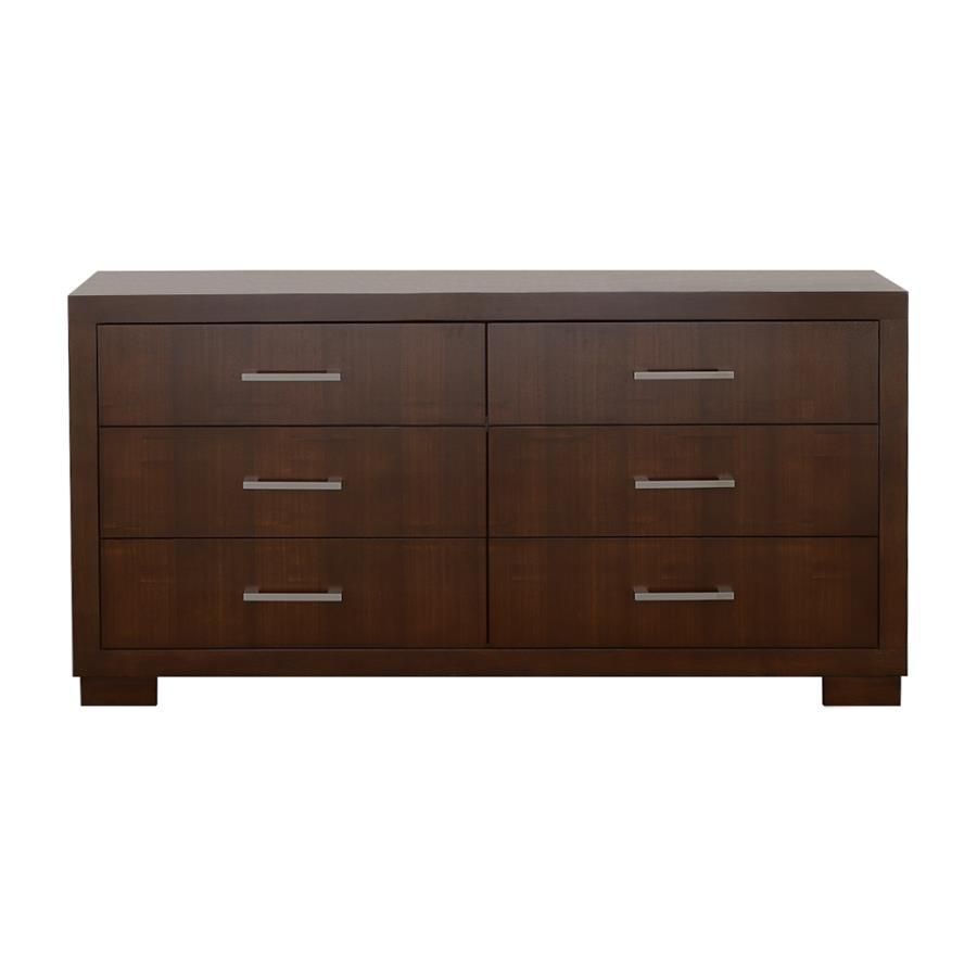 Jessica - 6-Drawer Dresser - Cappuccino