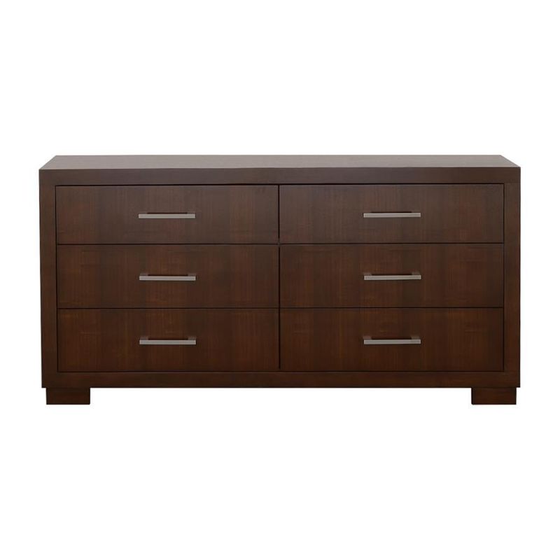 Jessica - 6-Drawer Dresser - Cappuccino