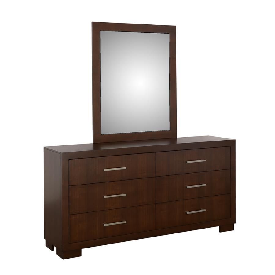 Jessica - Rectangular Wall Dresser Mirror - Cappuccino