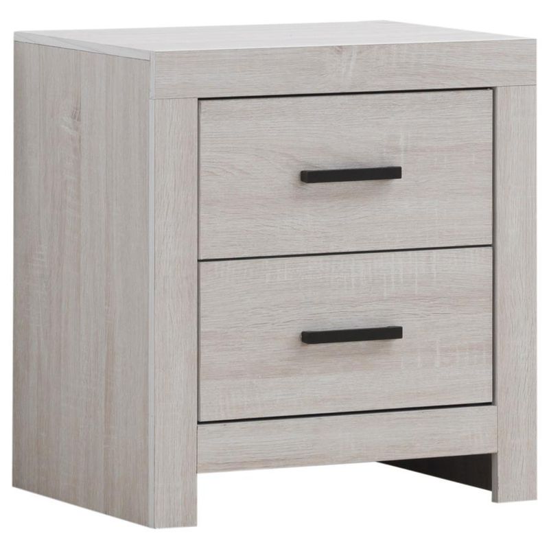 Brantford - 2-Drawer Nightstand Coastal - White