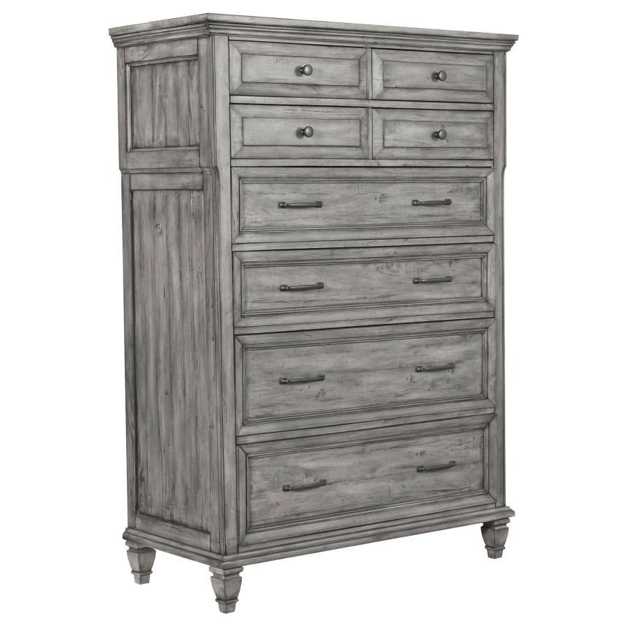 Avenue - 8-Drawer Rectangular Chest - Gray