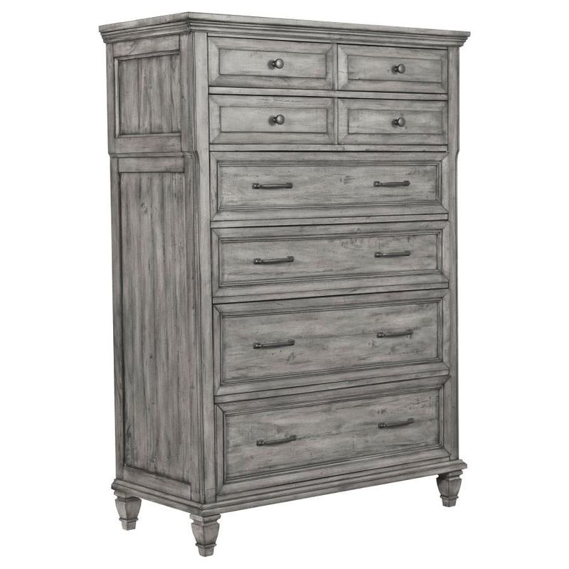 Avenue - 8-Drawer Rectangular Chest - Gray