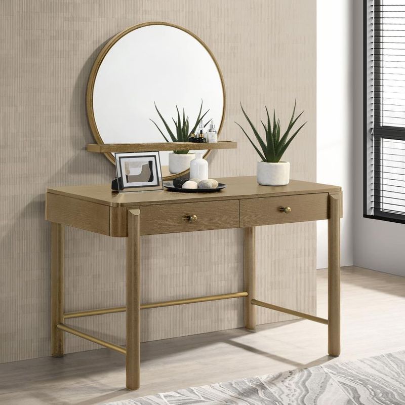 Arini - 2-Drawer Vanity Desk Makeup Table - Sand Wash