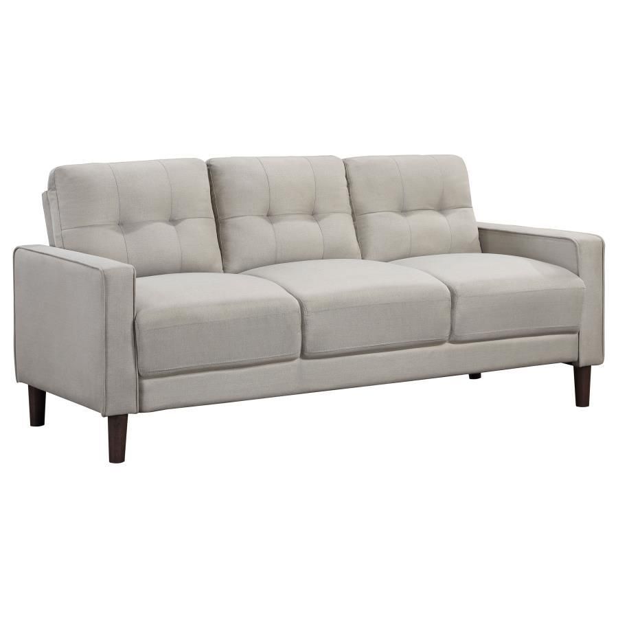 Bowen - Upholstered Track Arms Tufted Sofa - Beige