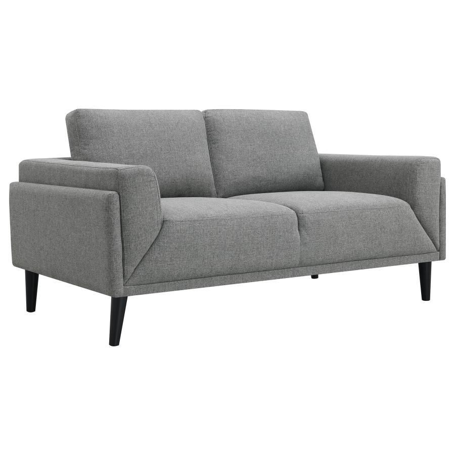 Rilynn - Upholstered Track Arms Loveseat - Gray