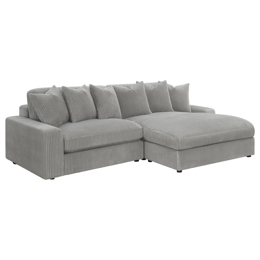 Blaine - Upholstered Reversible Sectional - Fog