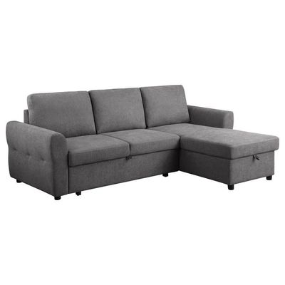 Samantha - Sleeper Sectional - Gray