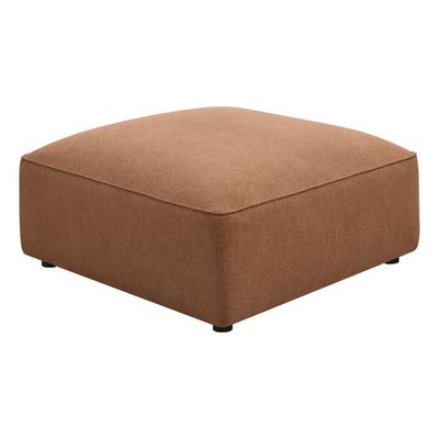 Jennifer - Upholstered Ottoman - Terracotta