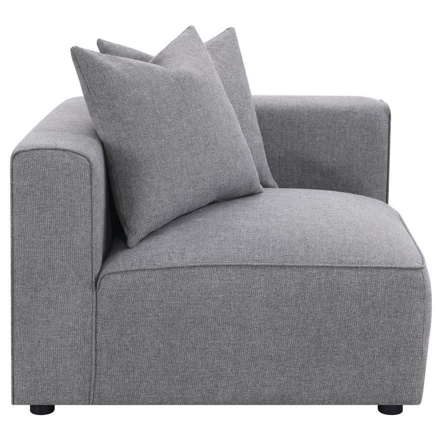 Jennifer - Tight Seat Corner Chair - Gray