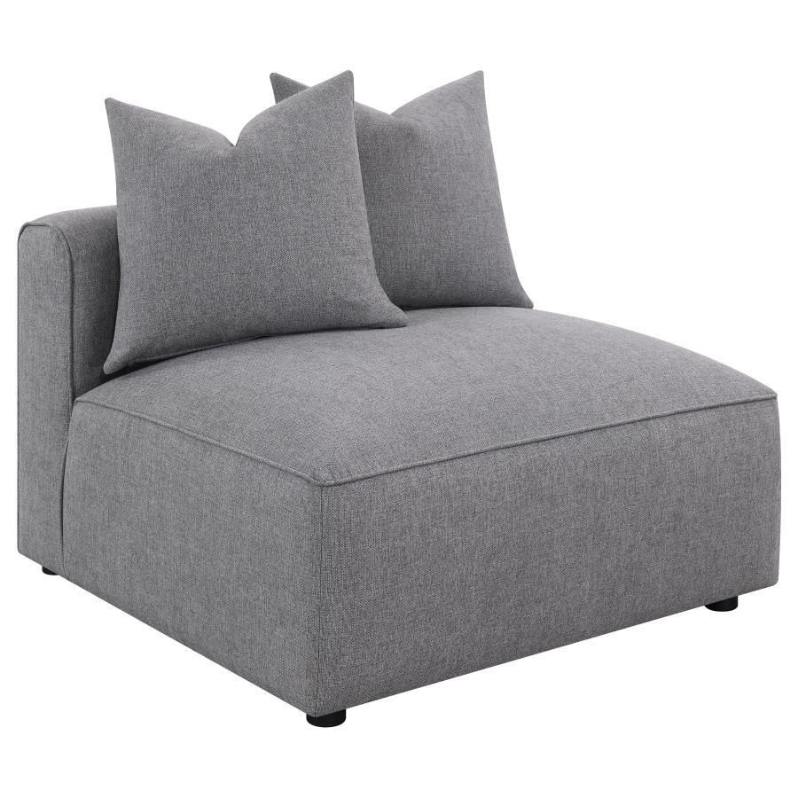 Jennifer - Tight Seat Armless Chair - Gray