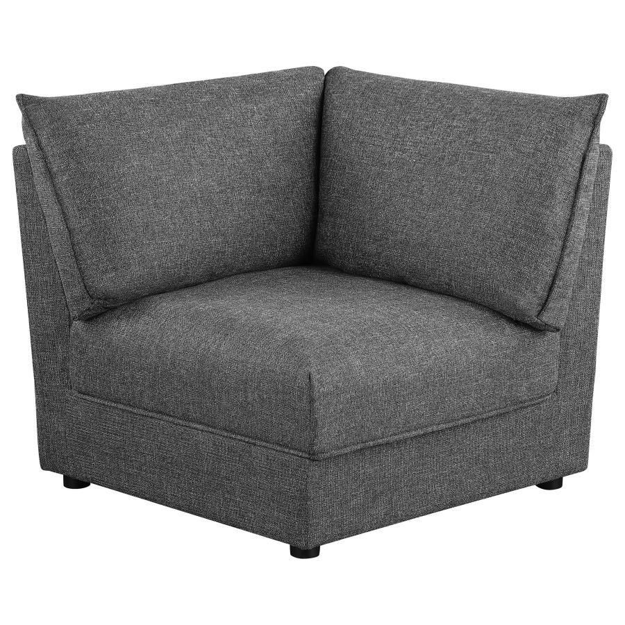 Sasha - Corner Chair - Barely Black