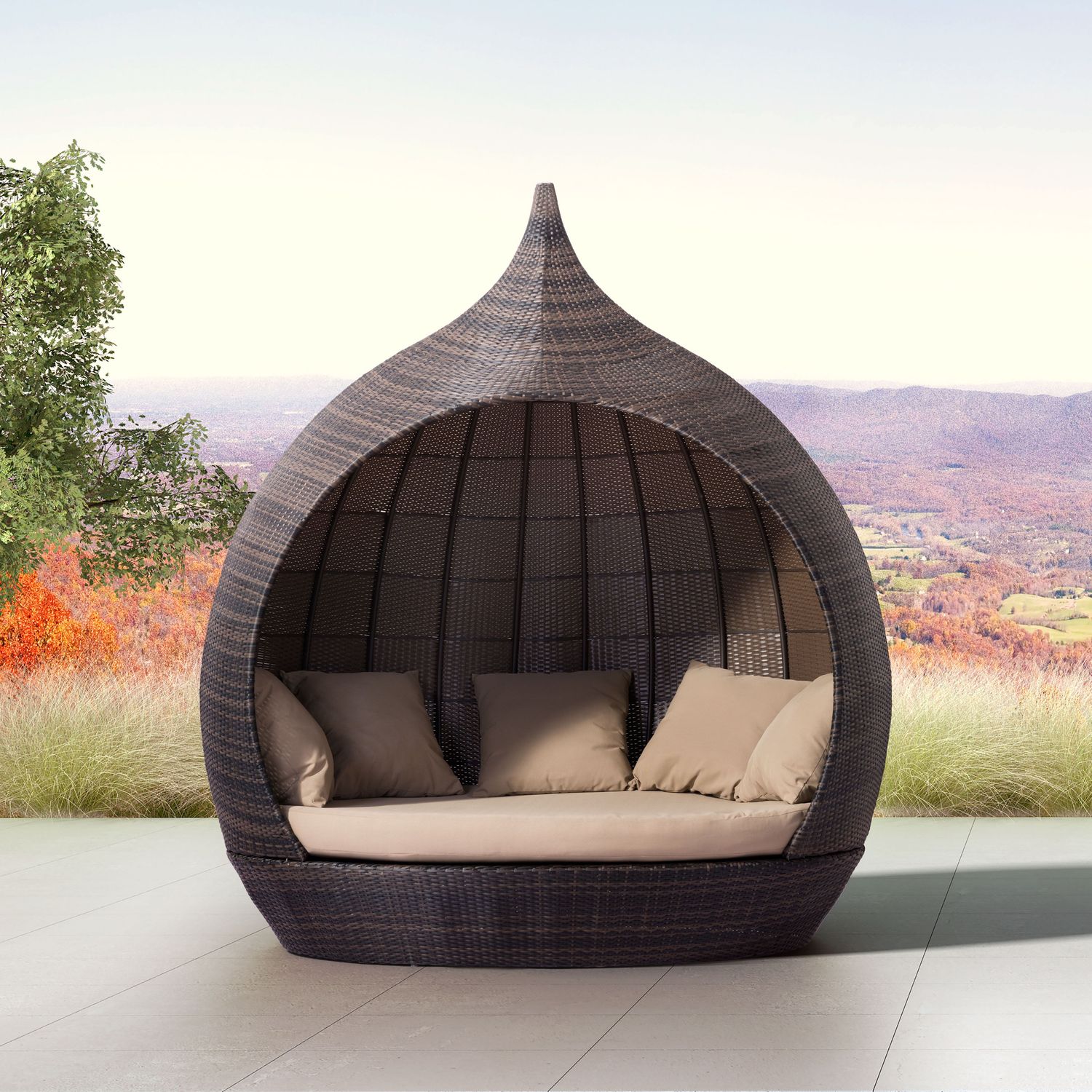 Martinique Beach - Daybed - Brown & Beige