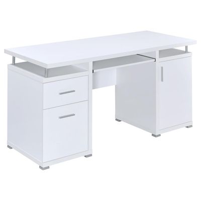 Tracy - 2-Drawer Computer Desk - White