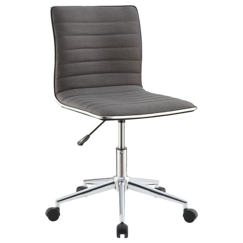 Chryses - Adjustable Height Office Chair - Gray And Chrome