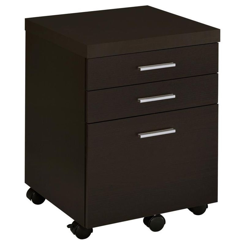 Skylar - 3-Drawer Mobile File Cabinet - Cappuccino