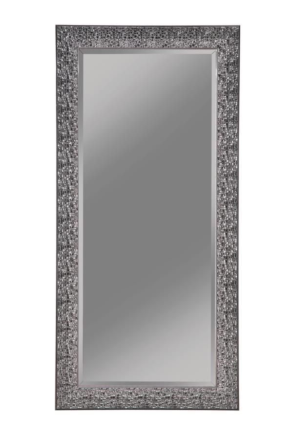 Rollins - Rectangular Floor Mirror - Black