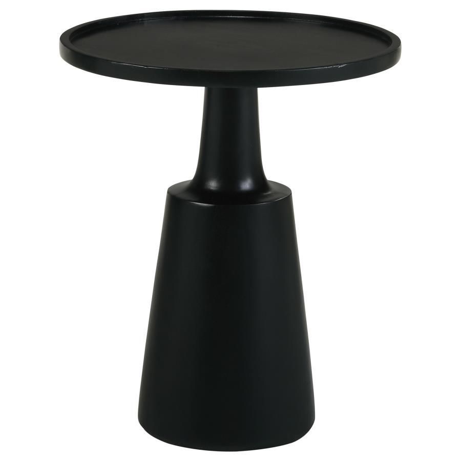 Ixia - Round Accent Table - Black Stain