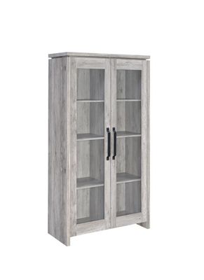 Alejo - 2-Door Tall Cabinet - Gray Driftwood