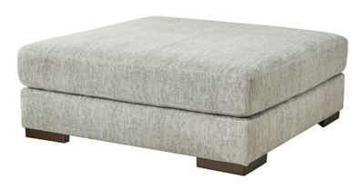 Regent Park - Pewter - Oversized Accent Ottoman