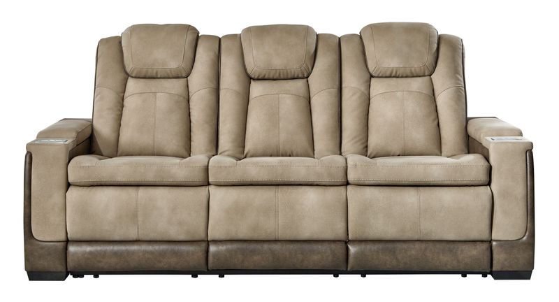 Next-gen Durapella - Sand - Pwr Rec Sofa With Adj Headrest