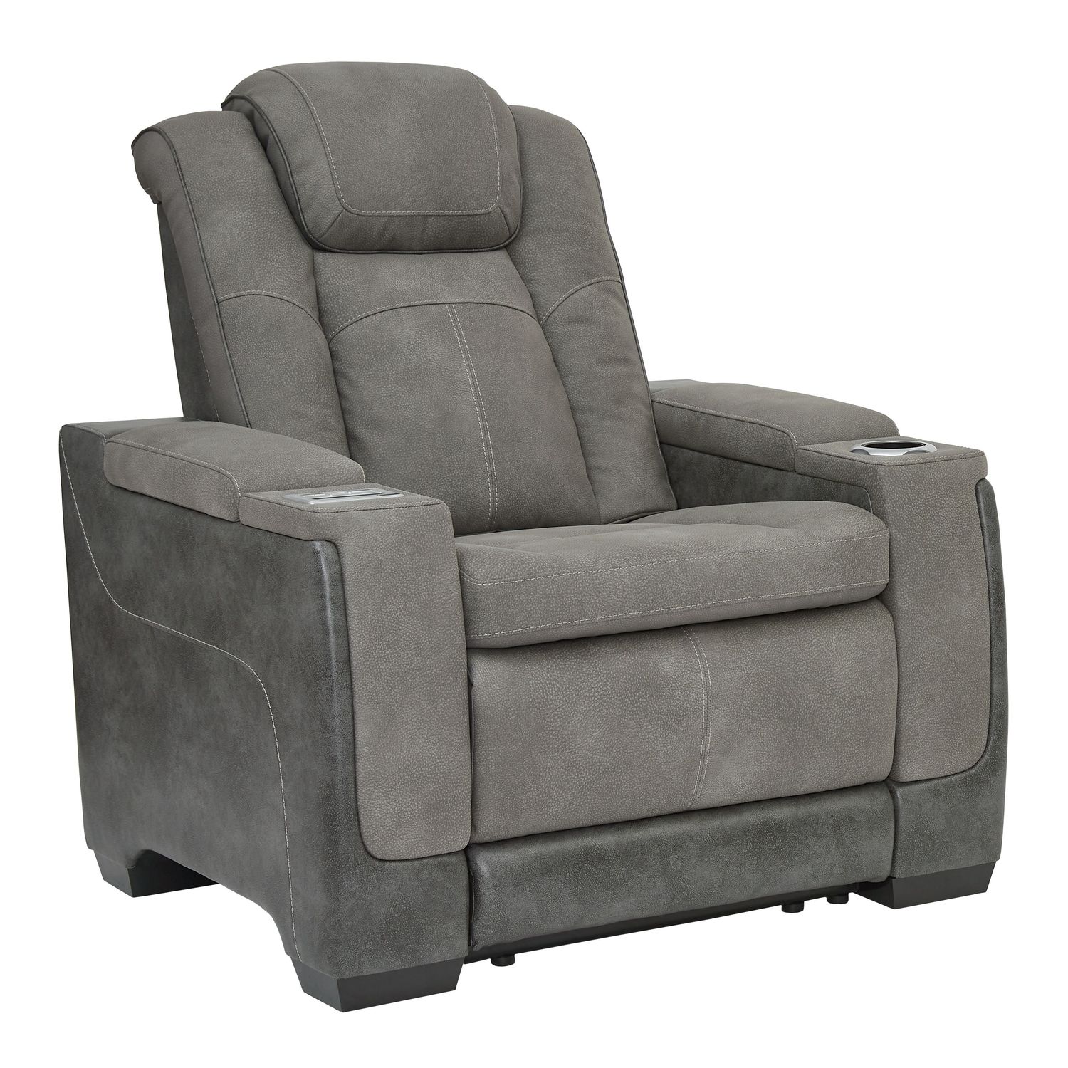 Next-gen Durapella - Dark Gray - Pwr Recliner/Adj Headrest