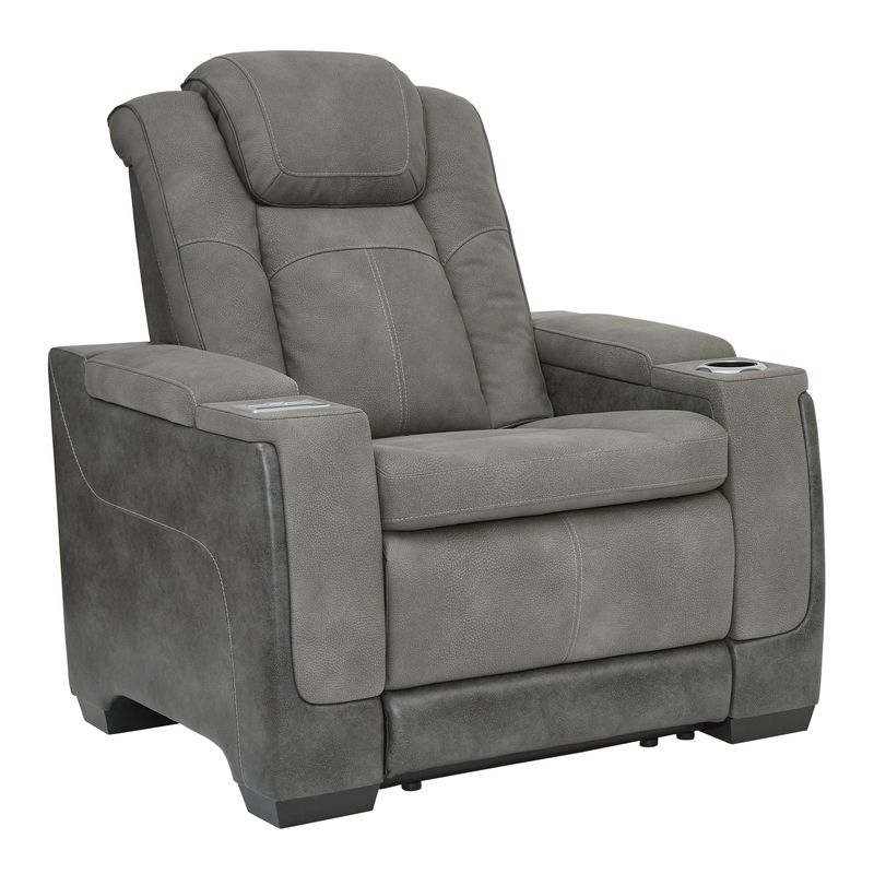 Next-gen Durapella - Dark Gray - Pwr Recliner/Adj Headrest