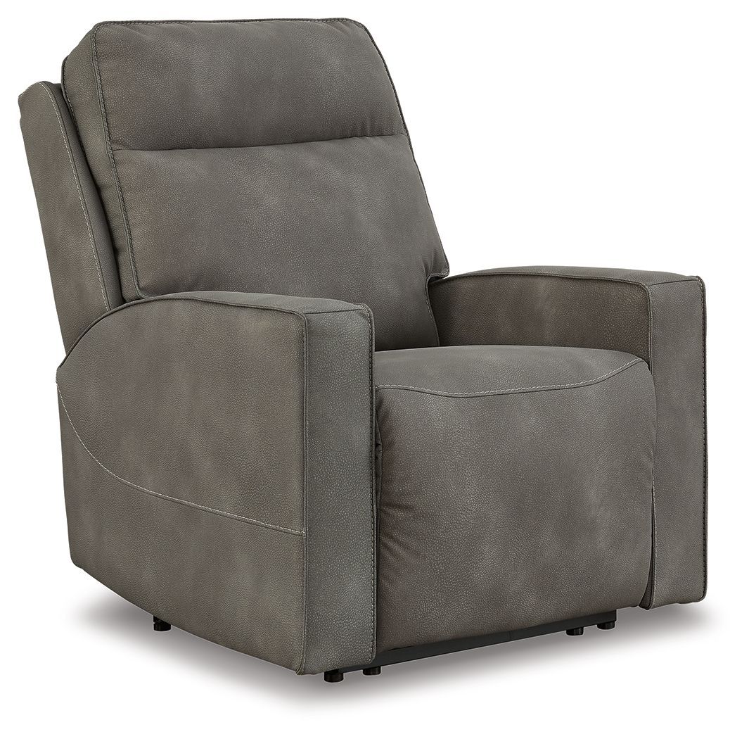 Next-gen Durapella - Slate - Power Recliner / Adj Headrest