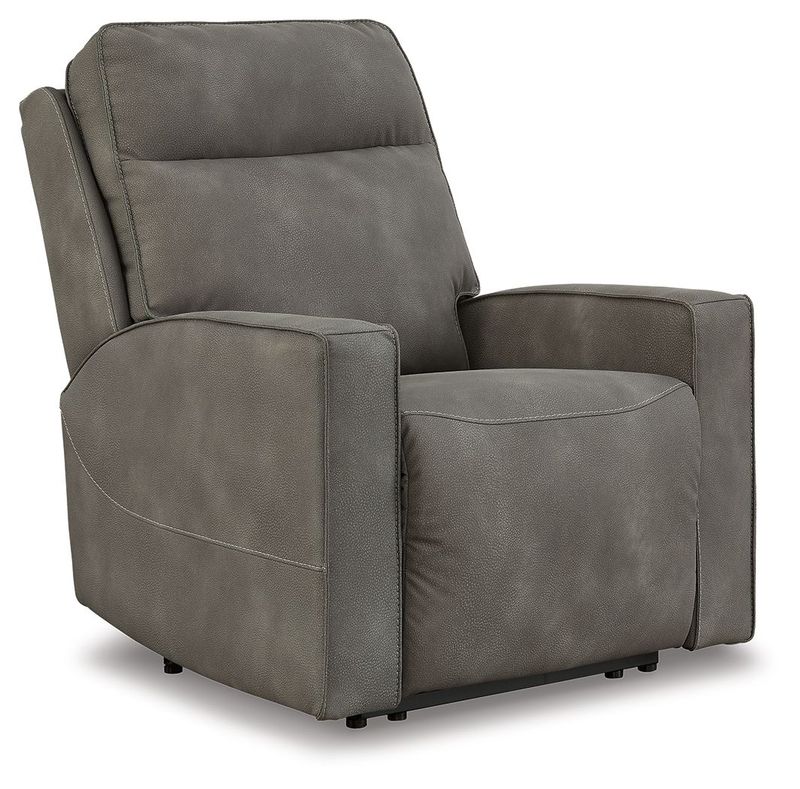 Next-gen Durapella - Slate - Power Recliner / Adj Headrest