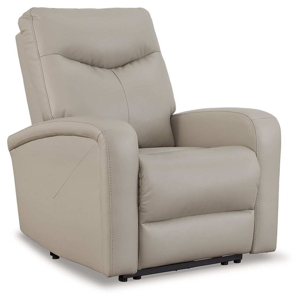 Ryversans - Dove Gray - Pwr Recliner / Adj Headrest