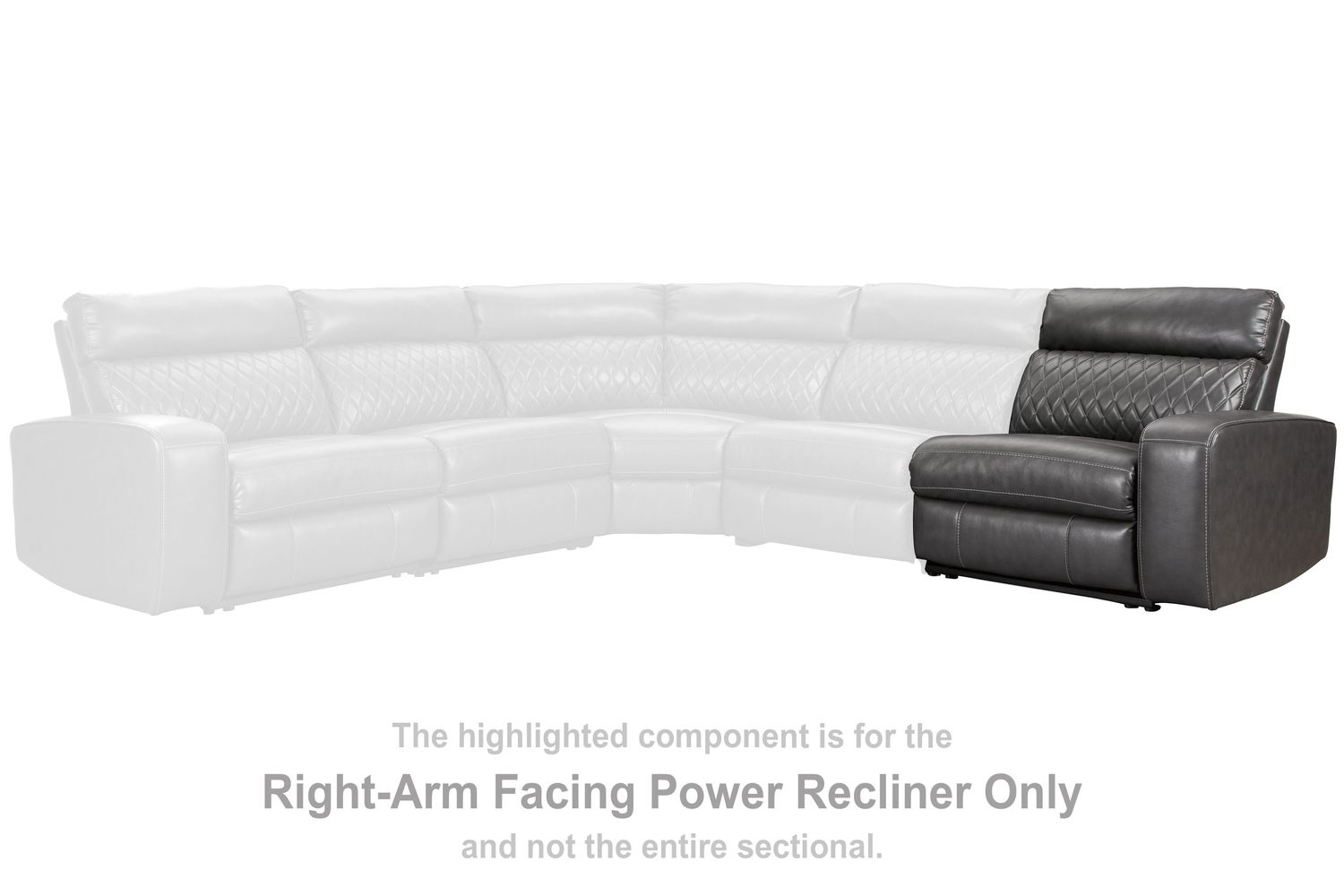 Samperstone - Gray - Raf Zero Wall Power Recliner