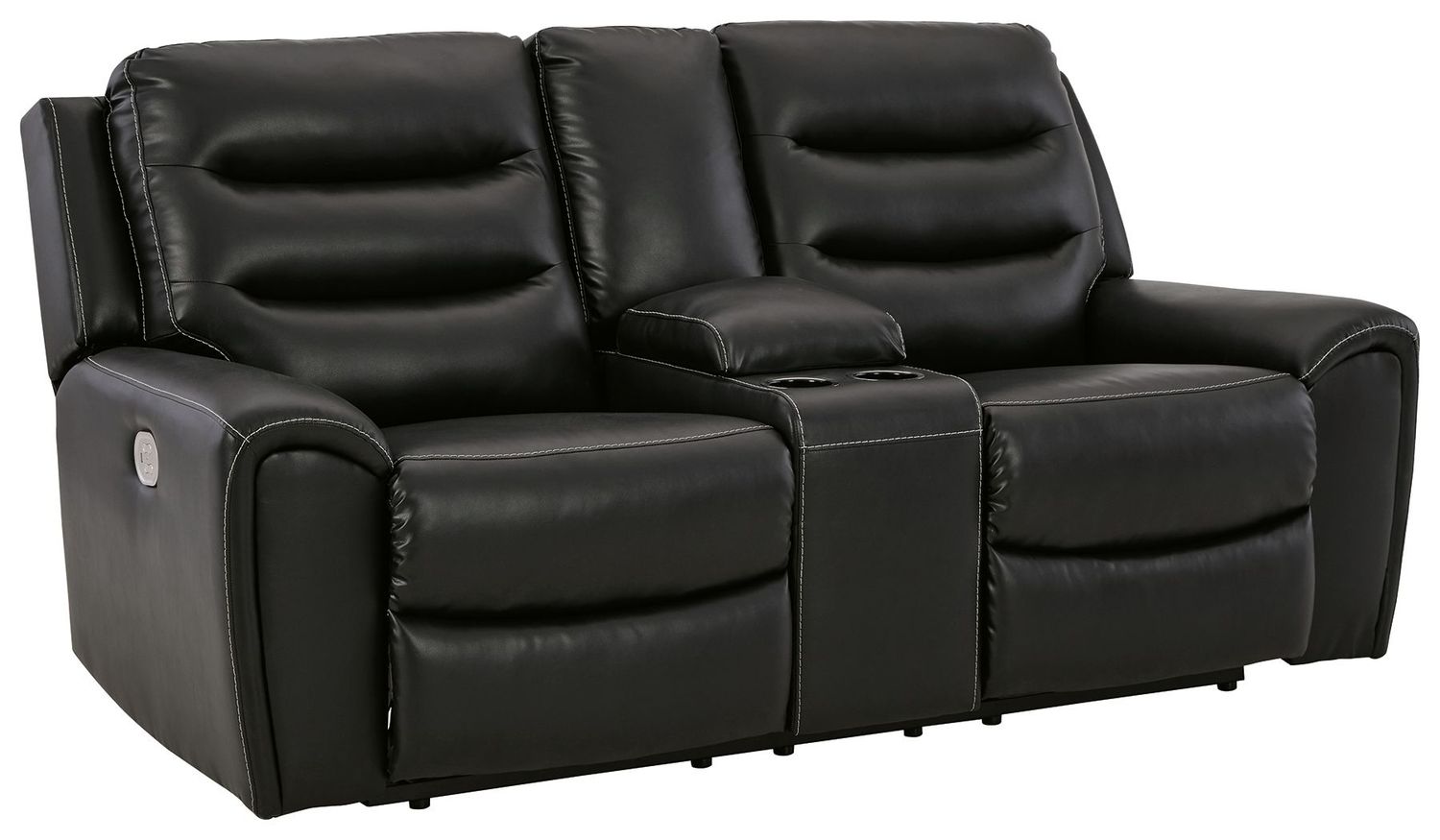 Warlin - Black - Pwr Rec Loveseat/Con/Adj Hdrst