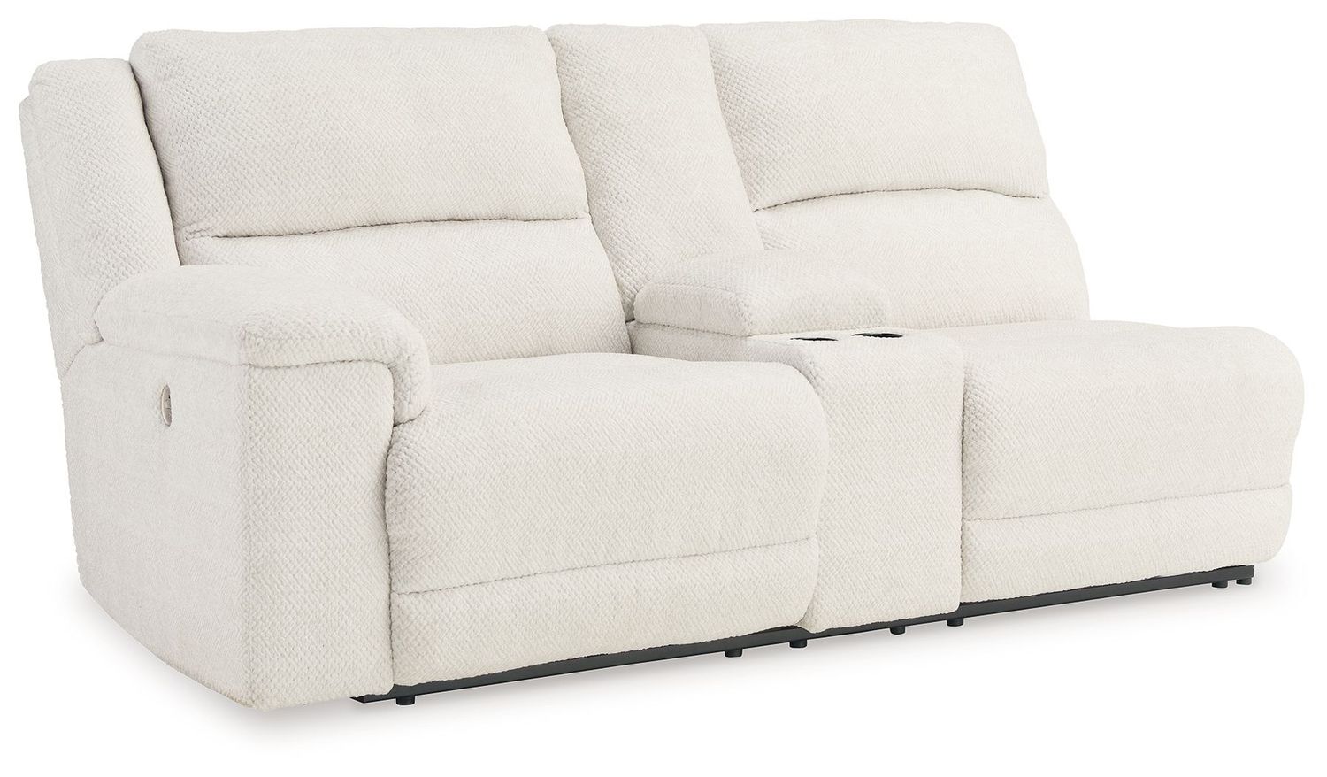 Keensburg - Linen - Laf Dbl Power Reclining Loveseat With Console