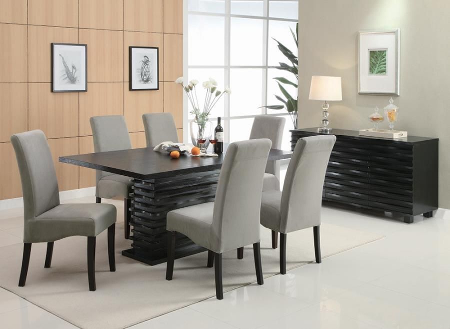 Stanton - Rectangular Dining Set - Black And Gray