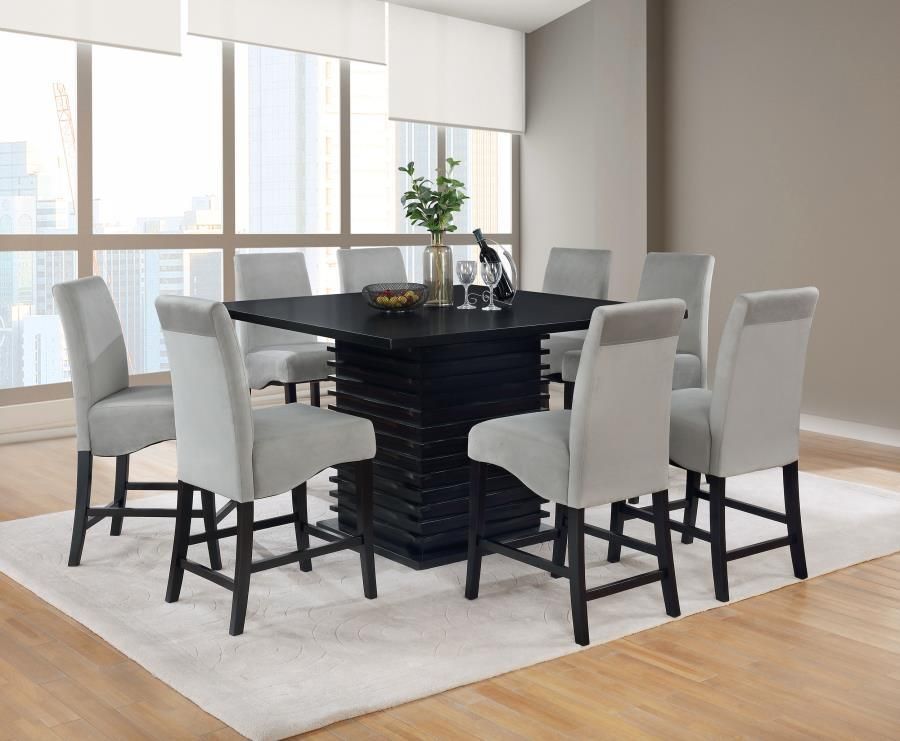 Stanton - 7 Piece Dining Set - Black And Gray