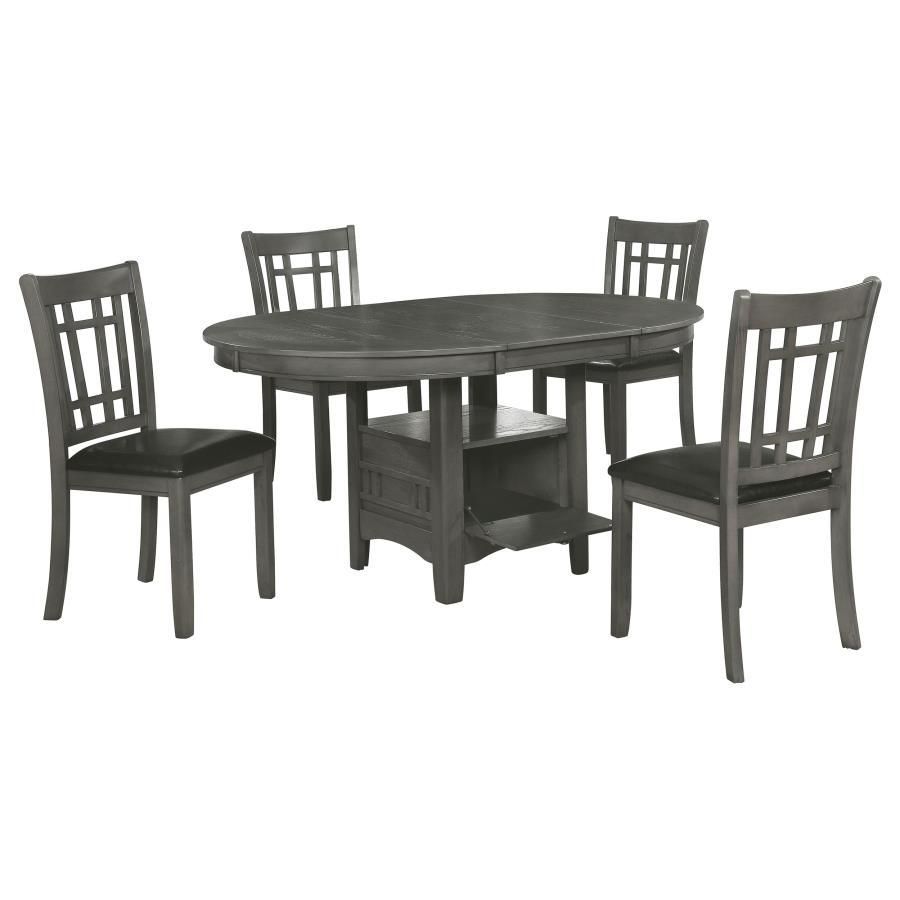 Lavon - 5 Piece Dining Set - Medium Gray