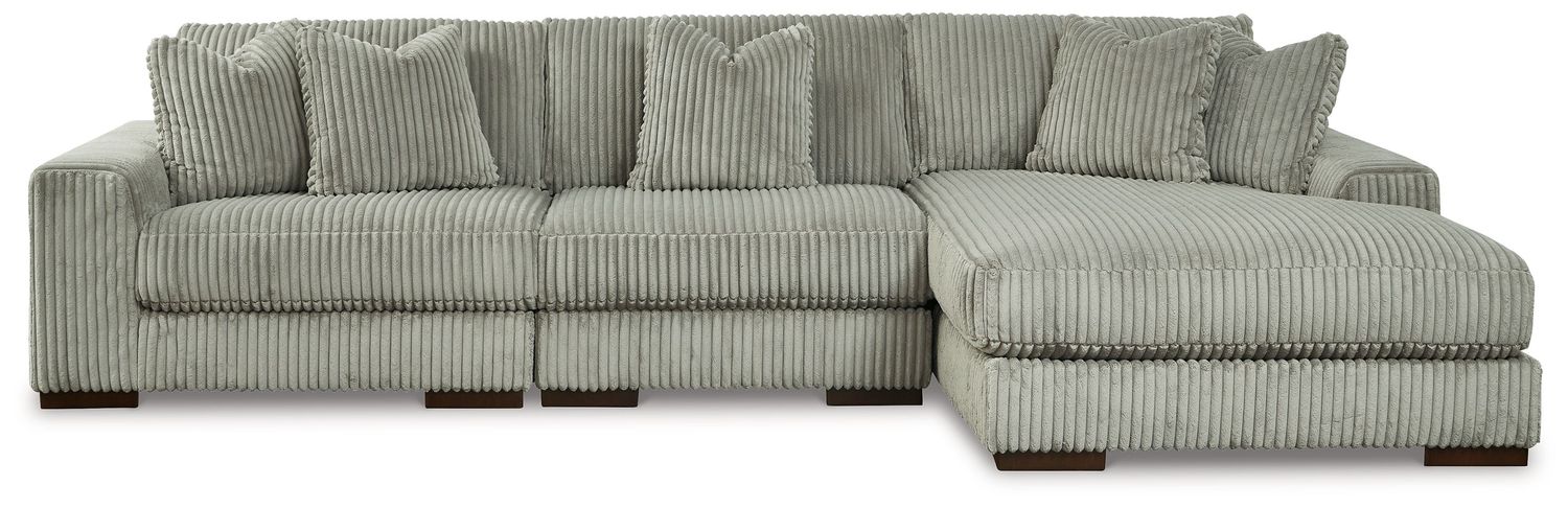 Lindyn - Fog - 3-Piece Sectional With Raf Corner Chaise