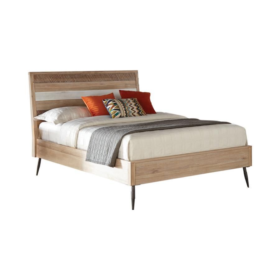 Marlow - California King Platform Bed - Rough Sawn Multi