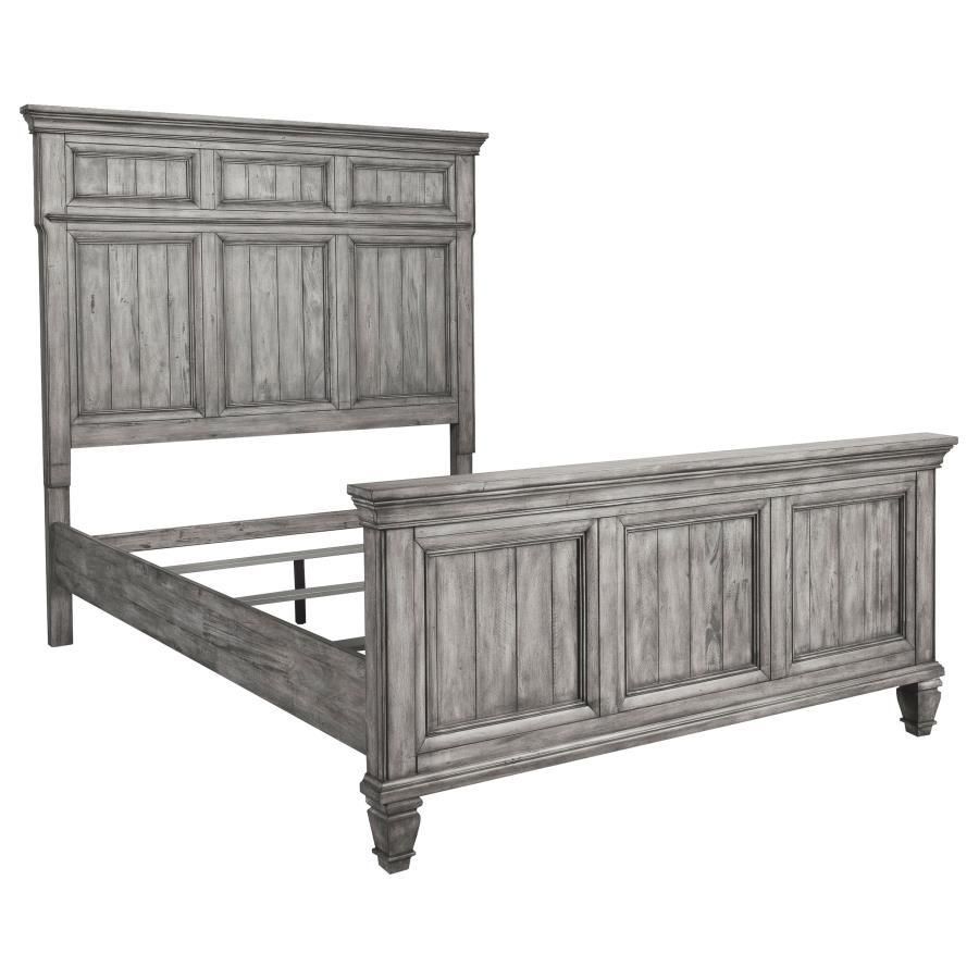 Avenue - California King Panel Bed - Gray