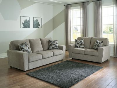 Cascilla - Pewter - 2 Pc. - Sofa, Loveseat